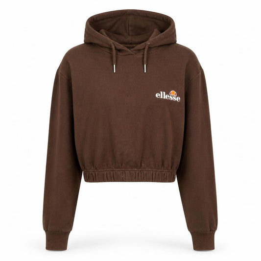 Womens UK 6 Relaxed ellesse Brown Hoodie Hoodie