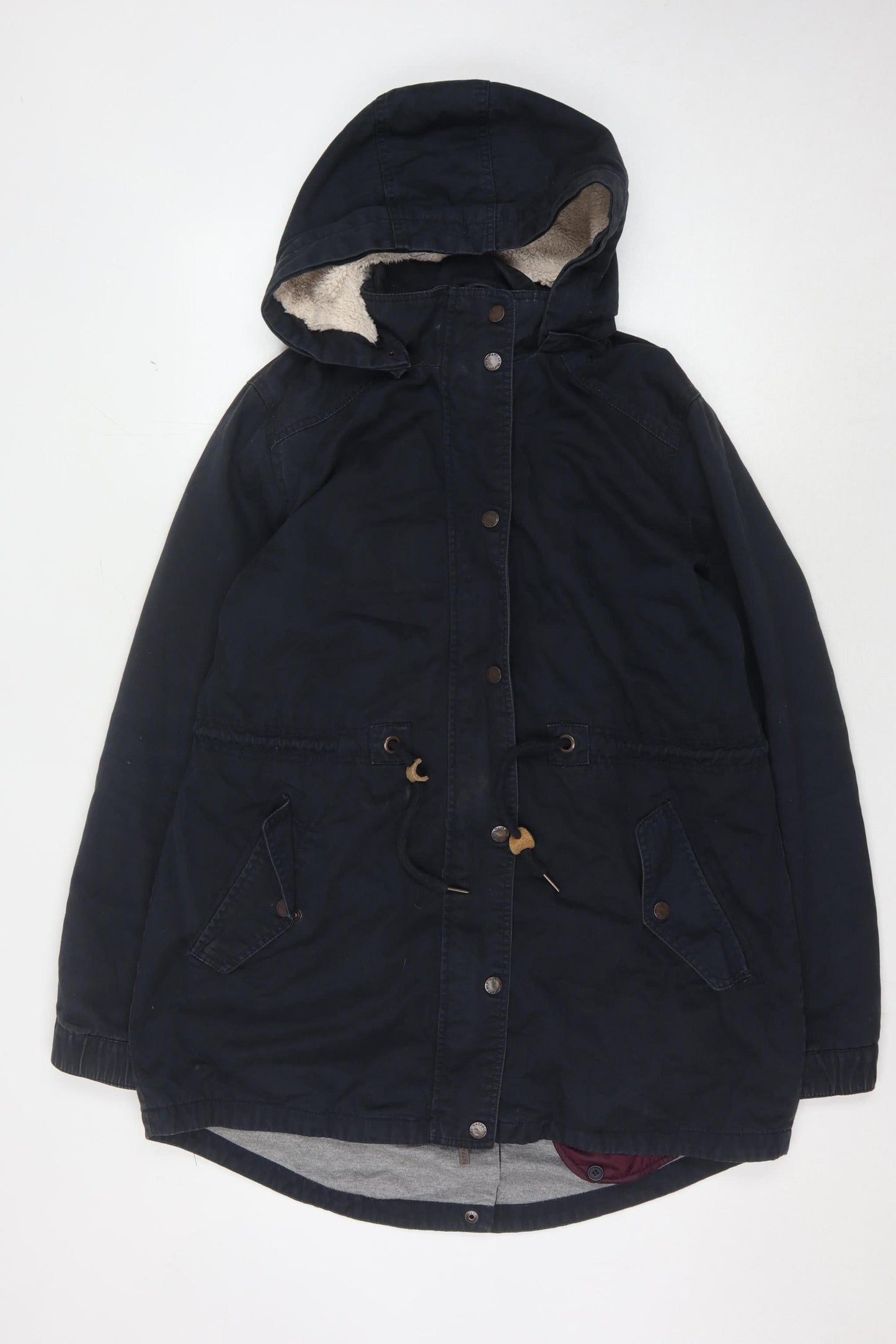 Fatface Women's Blue Parka Jacket Size 14