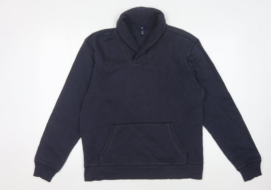 Gap Men's Blue Pullover Sweatshirt M High Neck