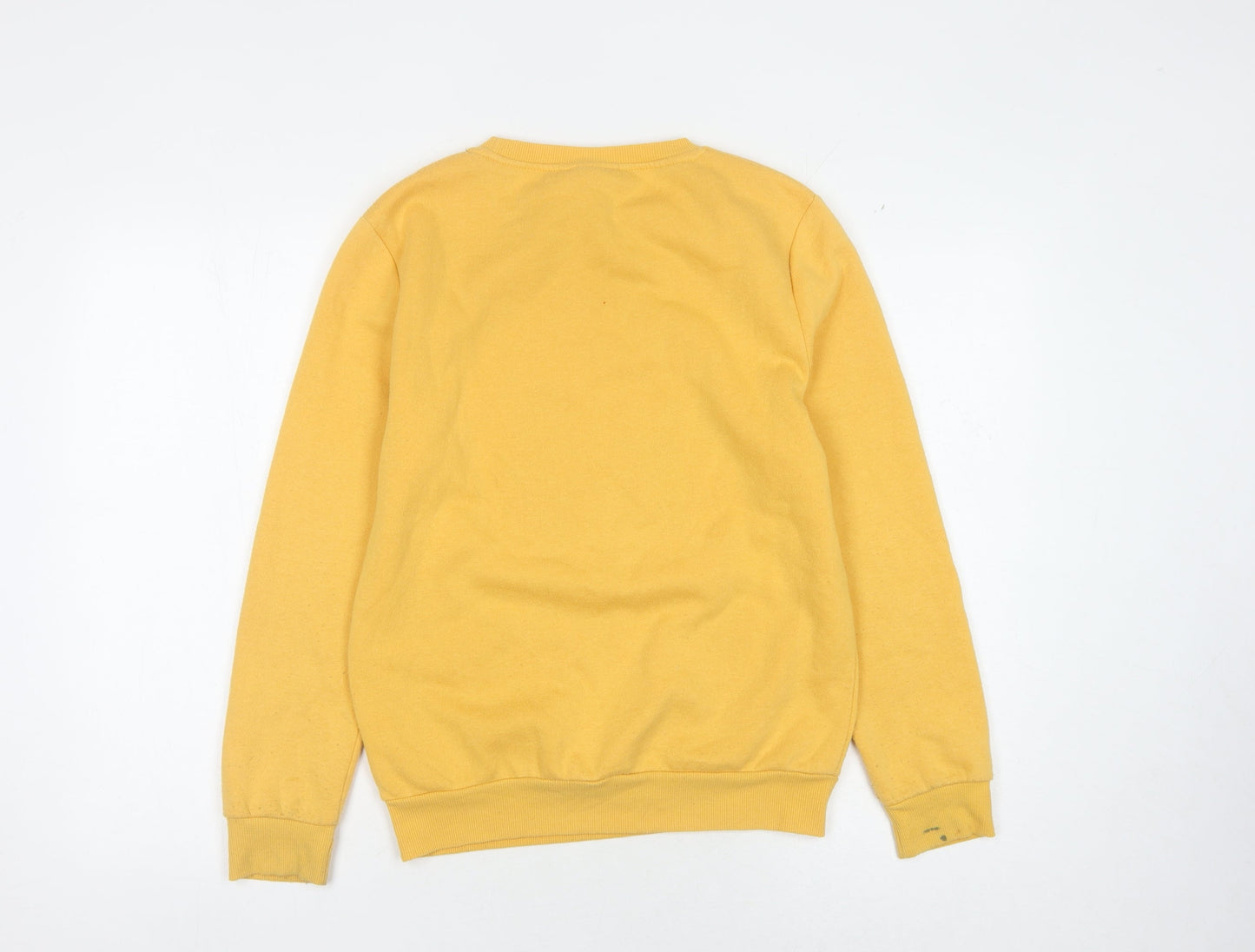 Disney Unisex Yellow Mickey Mouse Pullover Sweatshirt 2XS