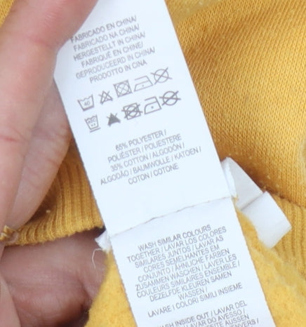 Disney Unisex Yellow Mickey Mouse Pullover Sweatshirt 2XS