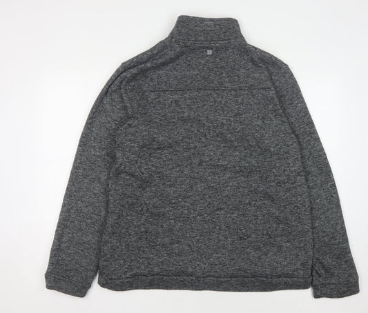 Mountain Warehouse Men's Grey 1/4 Zip Fleece Sweatshirt, Size L
