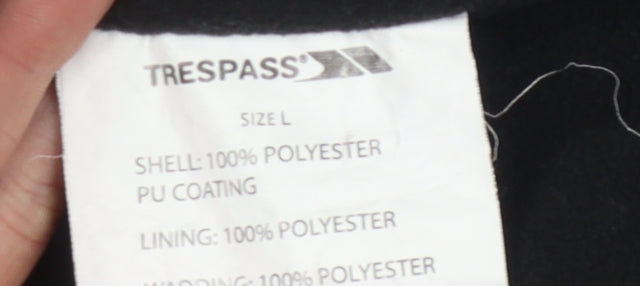 Trespass Men's Black Hooded Puffer Jacket L