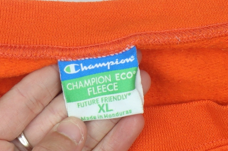 Champion Unisex Orange XL University Graphic Sweatshirt