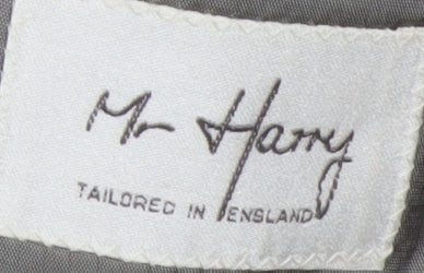 Mr Harry Men's Grey Striped Blazer, Size 38
