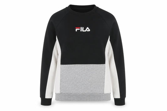 Unisex Adults UK S Regular FILA Black Pullover Sweatshirt