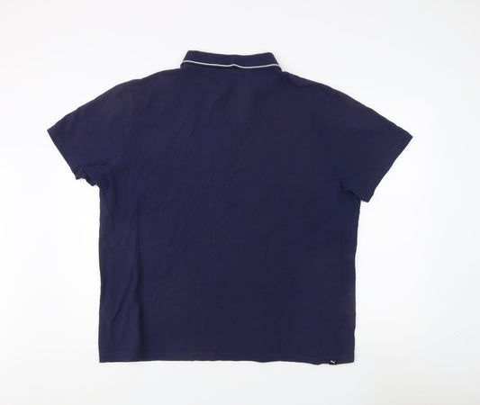 Puma Men's Blue XL Polo Shirt - Classic Casual Style