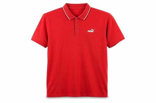 Puma Men's Red Polo Shirt XL - Casual Short Sleeve