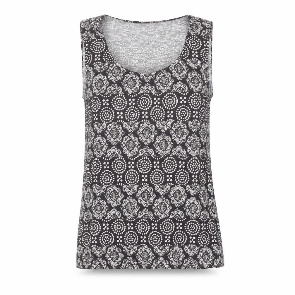 Womens UK Size 12 Laura Ashley Grey Cotton Tank