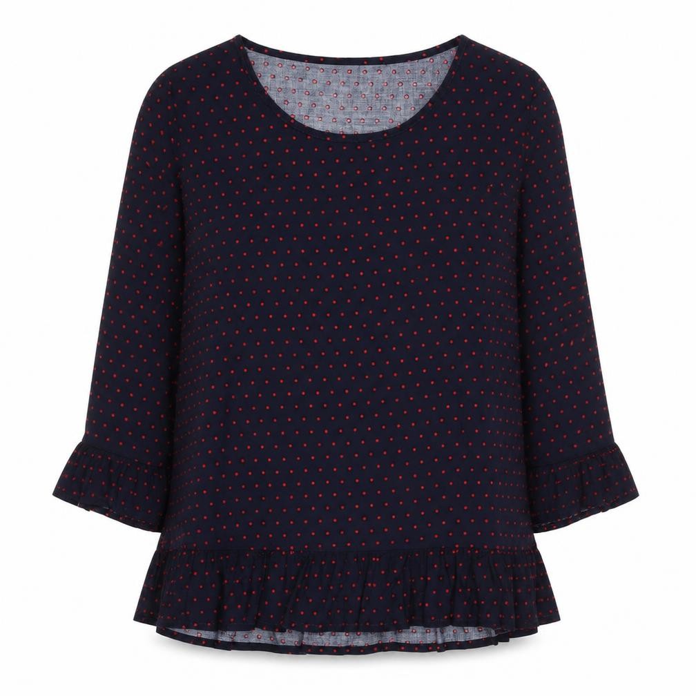 Womens UK Size 8 Jacqueline de Yong Blue Viscose Blouse
