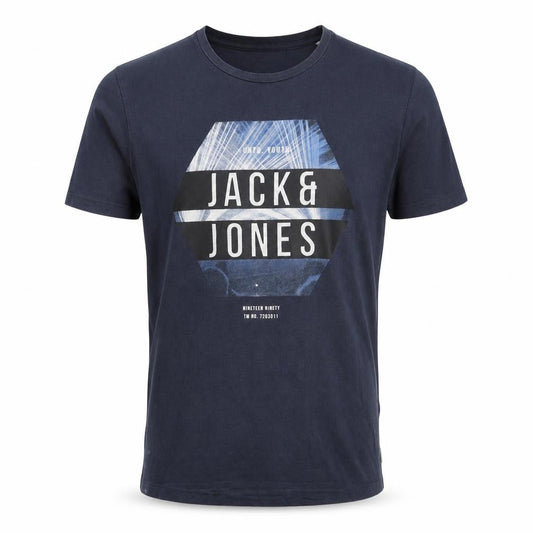 Mens UK Size S JACK & JONES Blue  Cotton T-Shirt