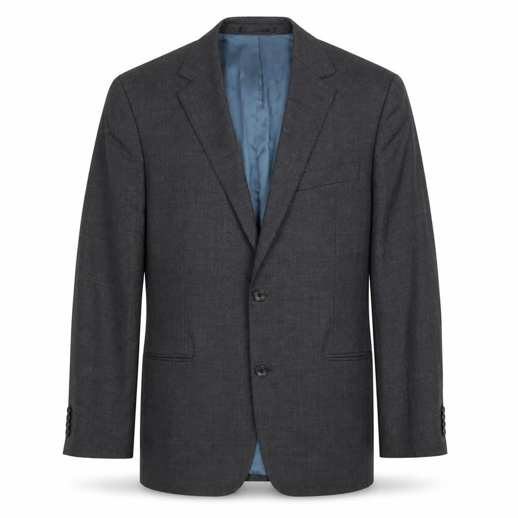 Mens 40 Chest Regular T.M.Lewin Grey Two-Button Blazer