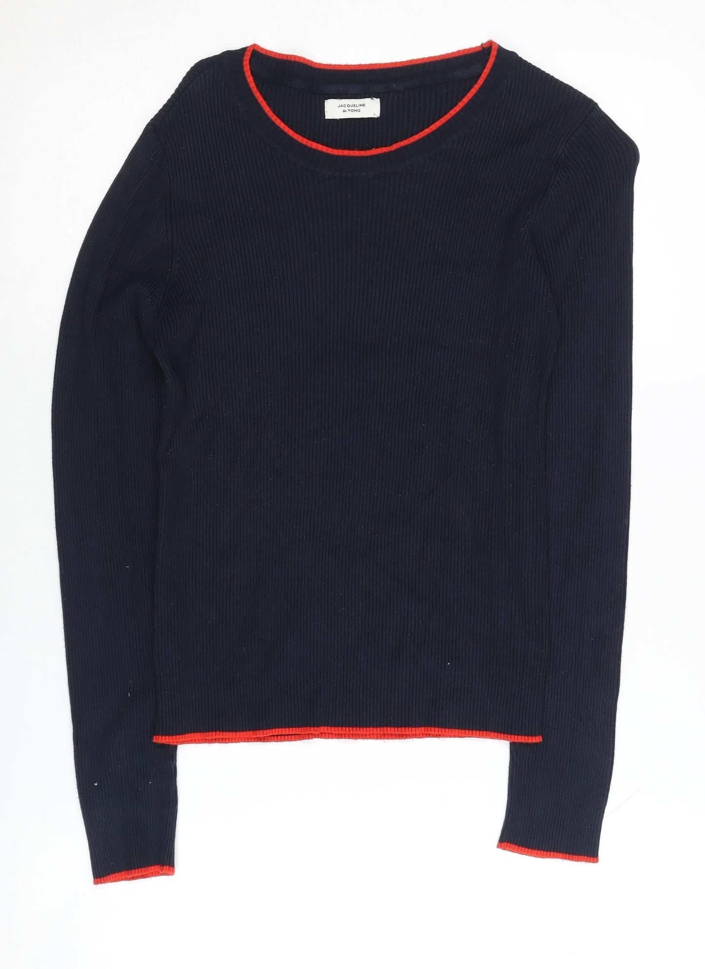 Jacqueline de Yong Women's Black Pullover Jumper L