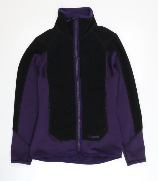 Patagonia Women's XS Black & Purple Fleece Jacket