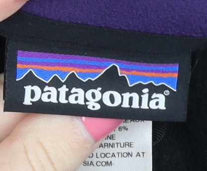 Patagonia Women's XS Black & Purple Fleece Jacket