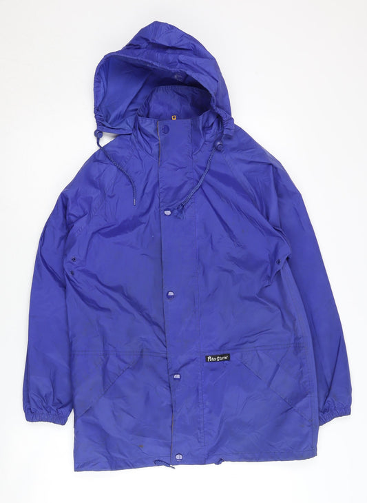 Peter Storm Women's Blue Waterproof Rain Coat Size S