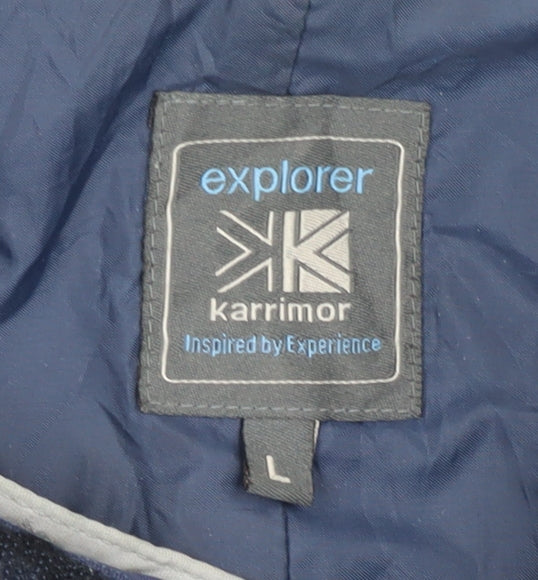 Karrimor Men's Blue L 3-in-1 Jacket, Hooded, Outdoor Hiking