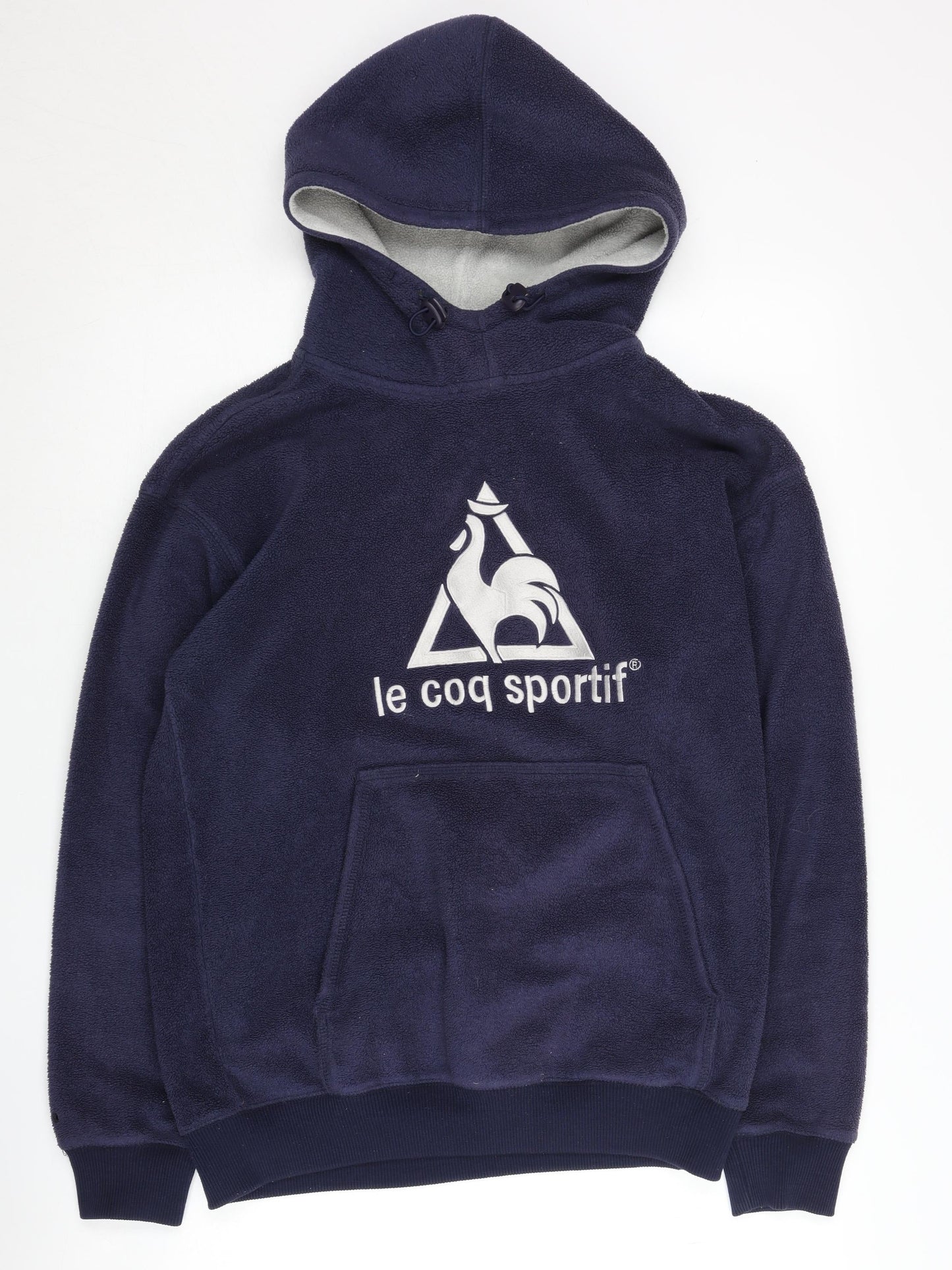 Le Coq Sportif Unisex Blue XL Hooded Fleece Jacket