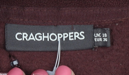 Craghoppers Women's Red Fleece Jacket Size 10