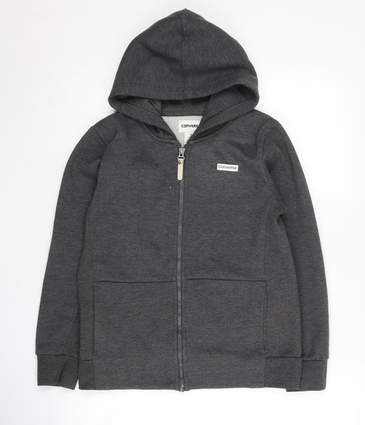 Converse Boys Grey Hoodie M Full Zip Casual