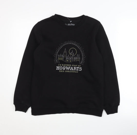 Harry Potter Boys Black Christmas Sweatshirt 11-12 Years