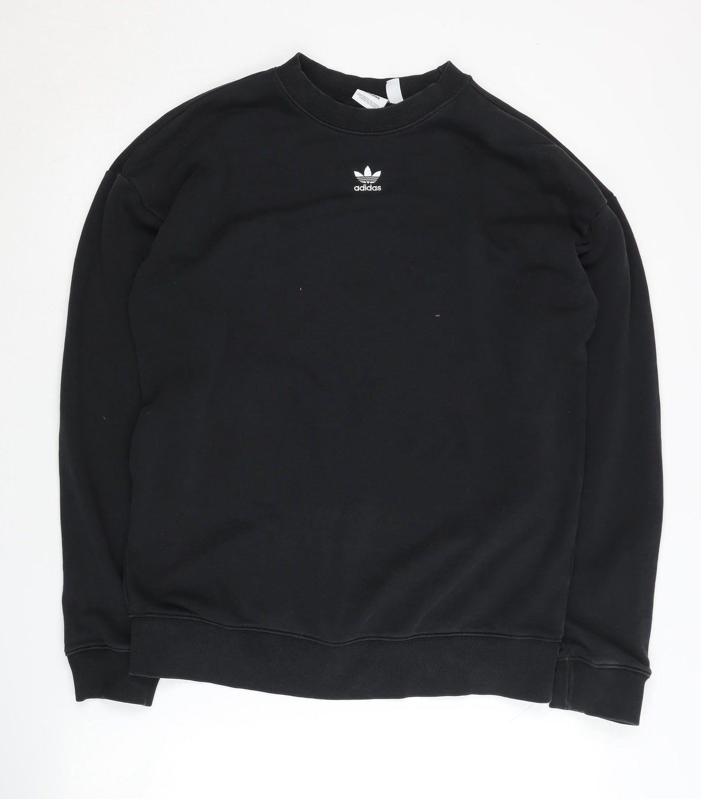 Adidas Women's Black Crew Neck Sweatshirt Size UK 8