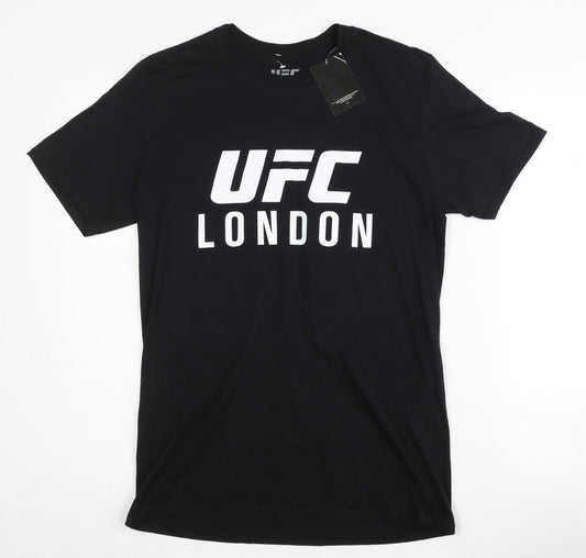 UFC Men's Black Graphic Print T-Shirt M