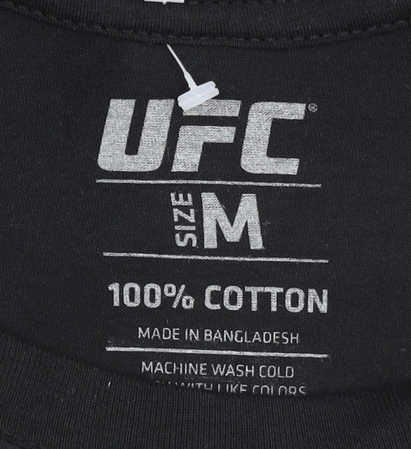 UFC Men's Black Graphic Print T-Shirt M