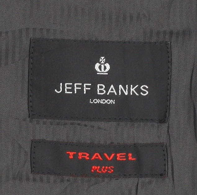 Jeff Banks Men’s Grey Blazer Regular Fit 44