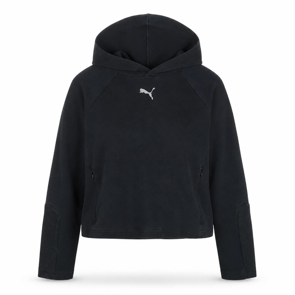 Womens UK 12 Regular PUMA Black Pullover Hoodie