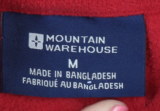 Mountain Warehouse Men's Red Fleece Pullover Sweatshirt M