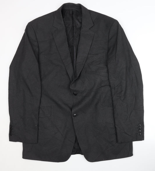 Dehavilland Men's Grey Blazer, 44 Long, Business Jacket