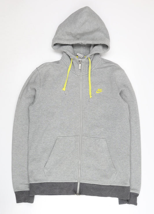 Nike Men's Grey Medium Full Zip Hoodie
