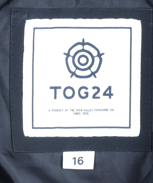 TOG24 Women's Black Puffer Jacket Size 16