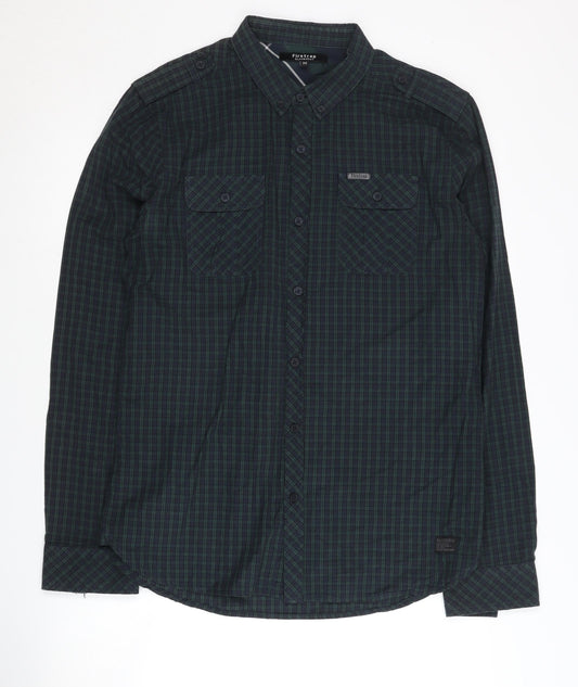 Firetrap Men's Multicoloured Check Long Sleeve Shirt