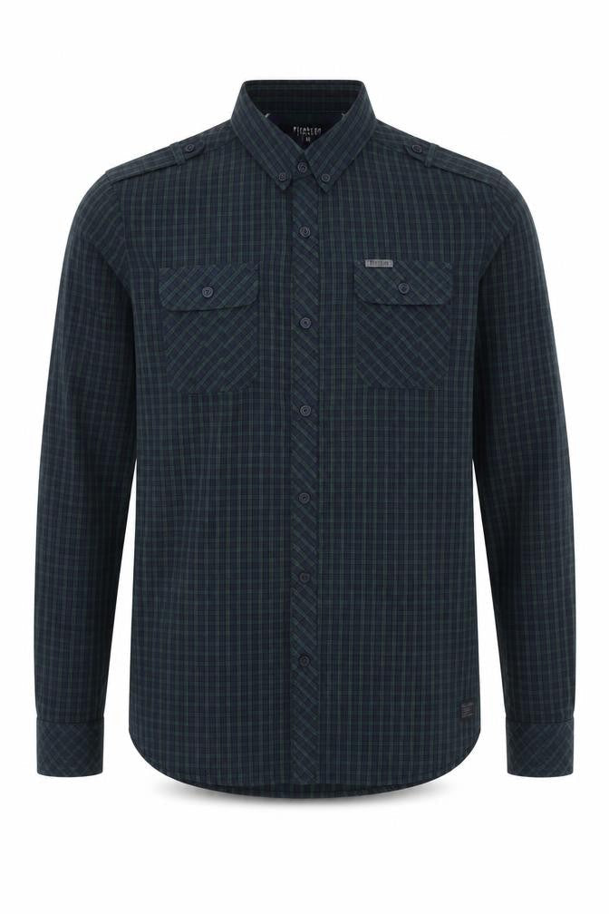Firetrap Men's Multicoloured Check Long Sleeve Shirt