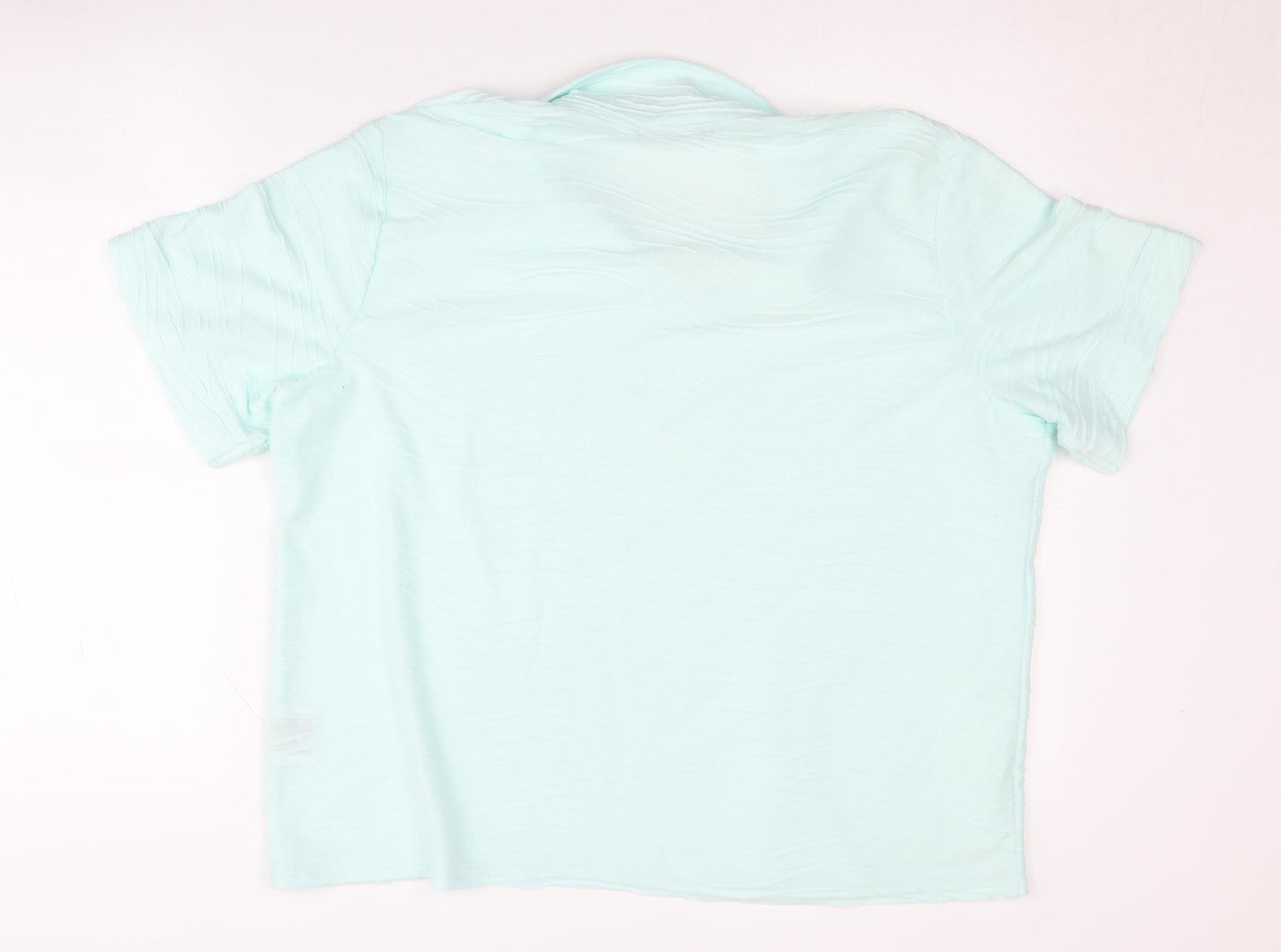 Honor Millburn Women's Blue Polo Shirt L Short Sleeve