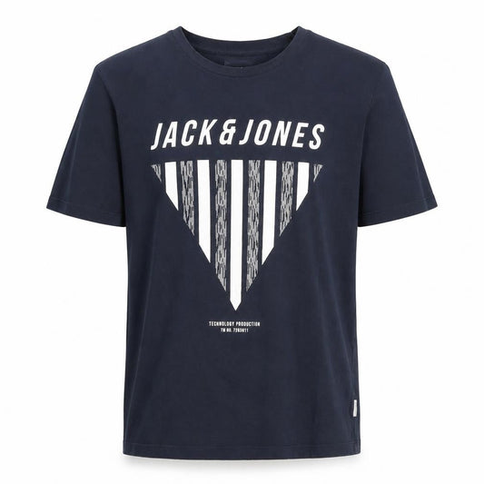 Mens UK Size S JACK & JONES Blue  Cotton T-Shirt