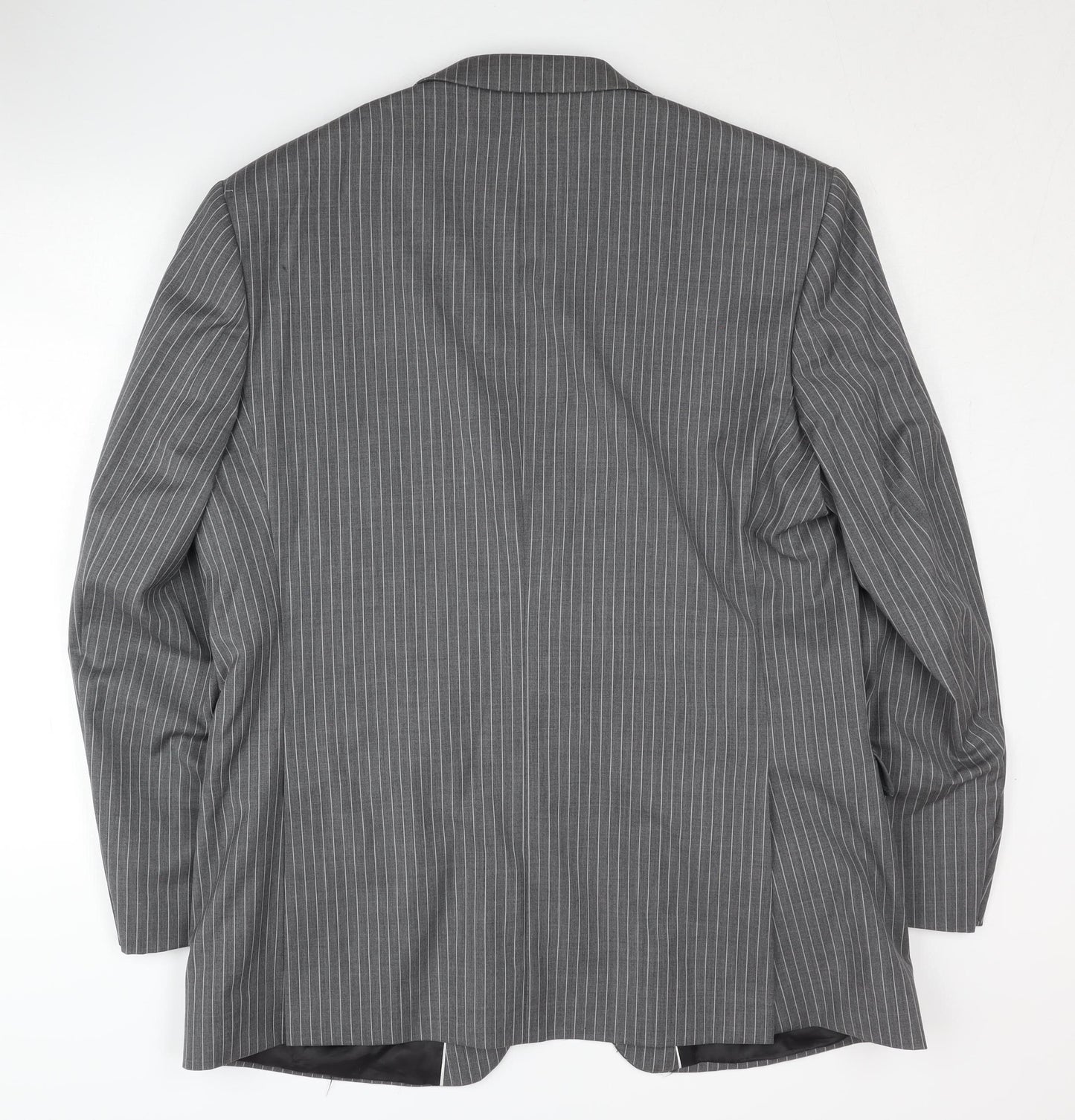 Ben Sherman Grey Striped Men's Blazer, Size 44, Regular