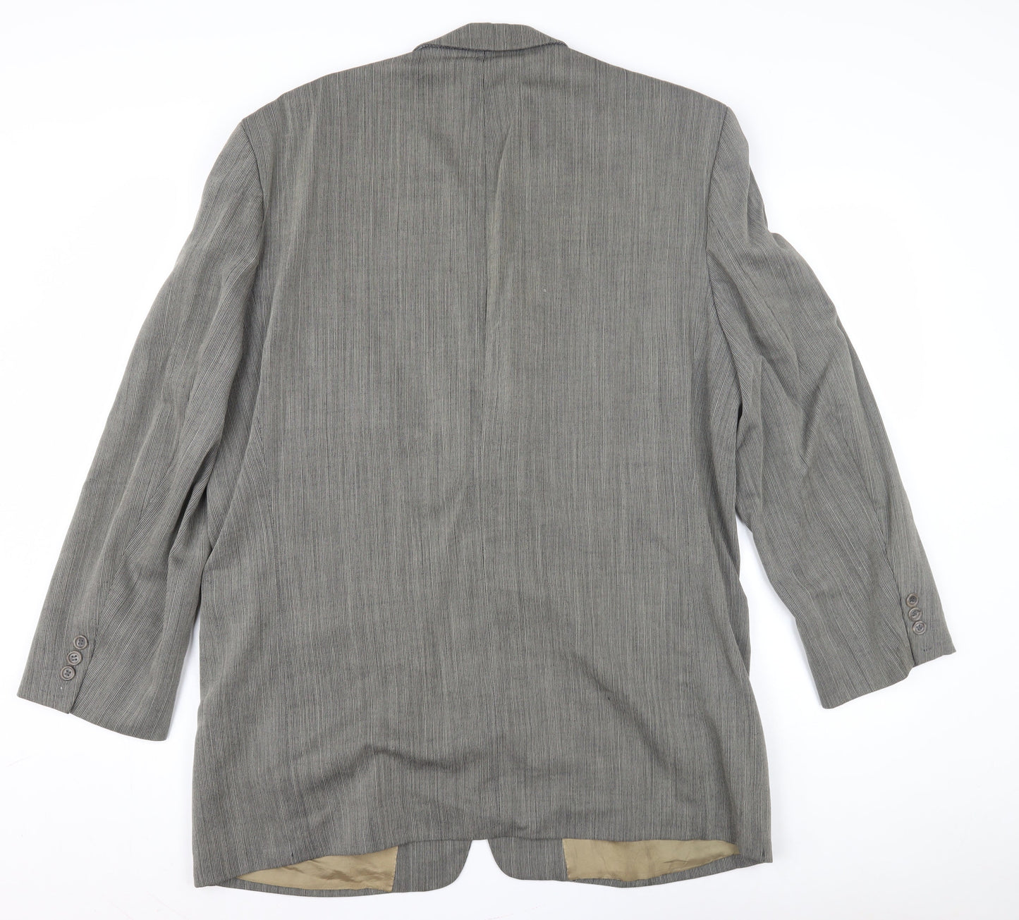 Van Gils Men's Grey Striped Blazer 44 Regular Fit