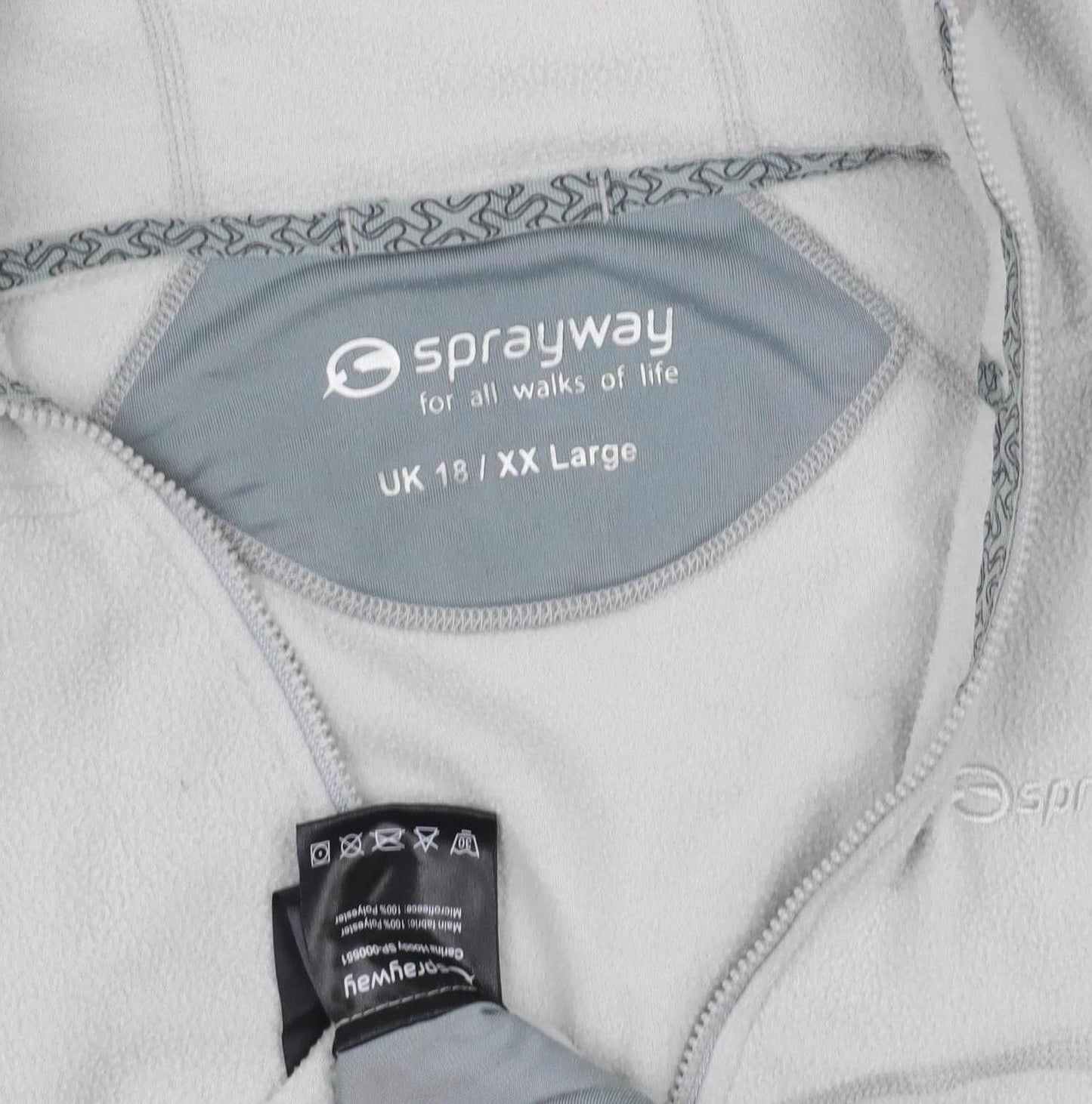 Sprayway Women's Grey Fleece Jacket Size 18