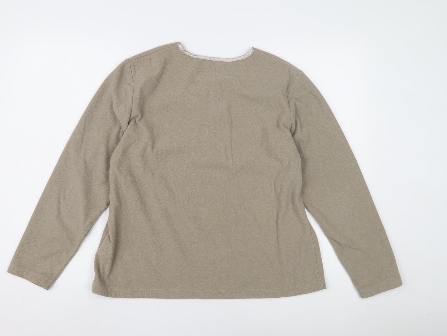 Hawkshead Women’s Beige Long Sleeve Nightshirt Size 14