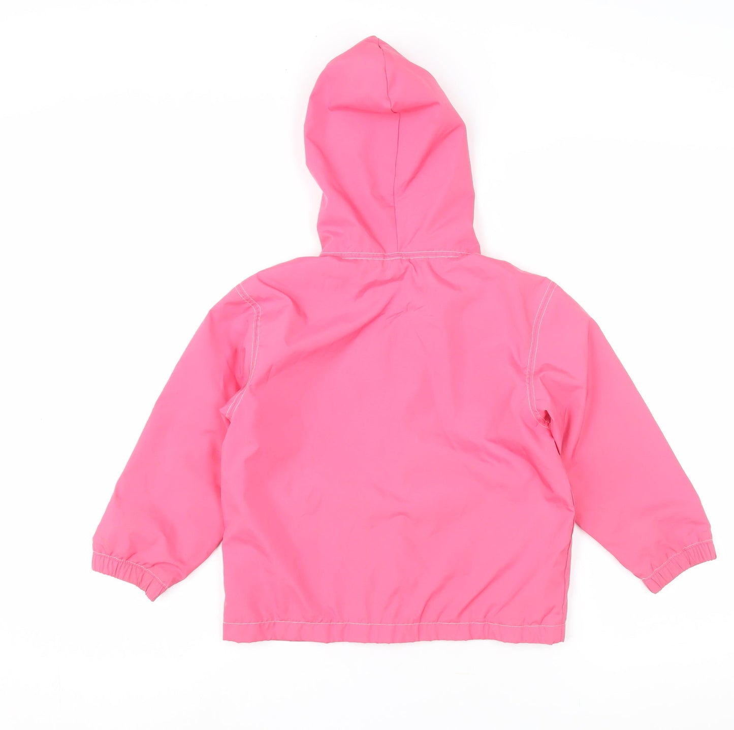 Gap Girls Pink Rain Coat Jacket Size 5 Years Hooded Zip