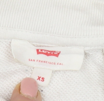 Levi's Women's White Pullover Sweatshirt XS