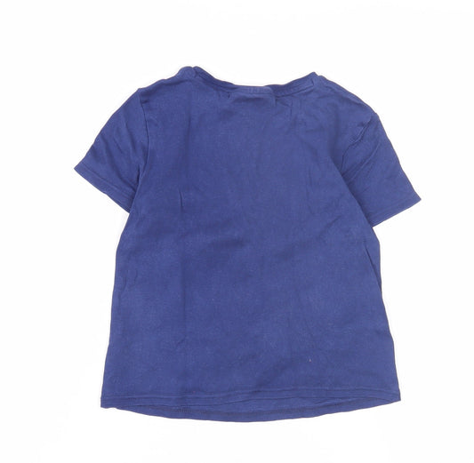George Harry Potter Boys Blue T-Shirt 6-7 Years Graphic Print
