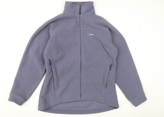 Berghaus Womens Blue Fleece Jacket Size 16 Outdoor Zip Pockets