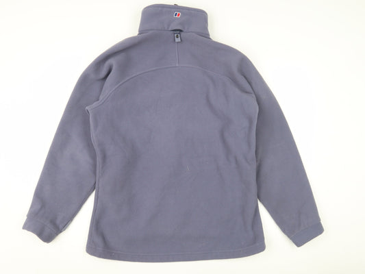 Berghaus Womens Blue Fleece Jacket Size 16 Outdoor Zip Pockets
