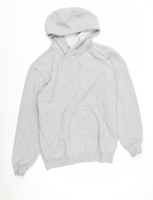 Carhartt Men's Grey Pullover Hoodie, Size S, Relaxed Fit