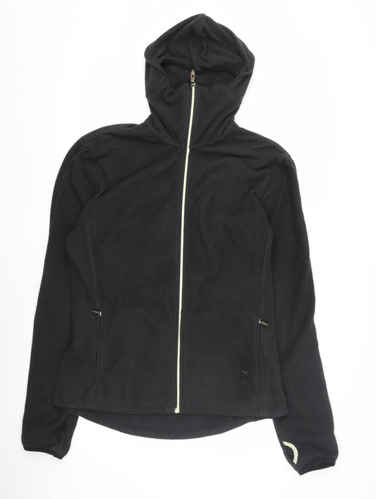 Puma Men's Black Hooded Fleece Jacket L