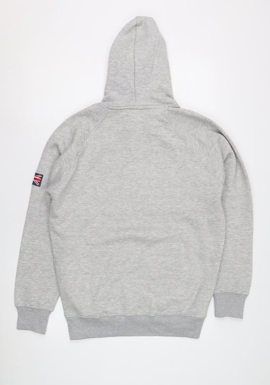 K.K Apparel Men's Grey London Hoodie, L, Pullover